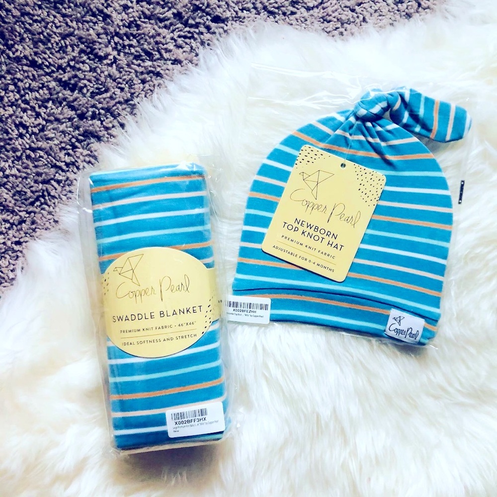Copper pearl swaddle set